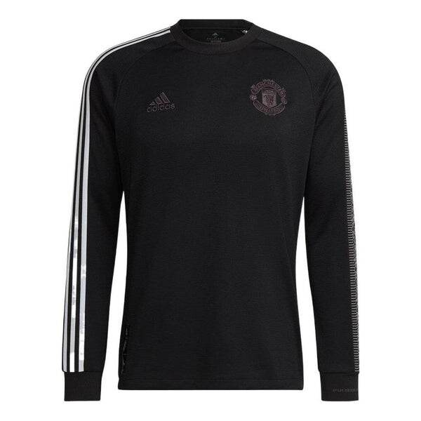 

Футболка Men's adidas Stripe Round Neck Long Sleeves Black T-Shirt, мультиколор