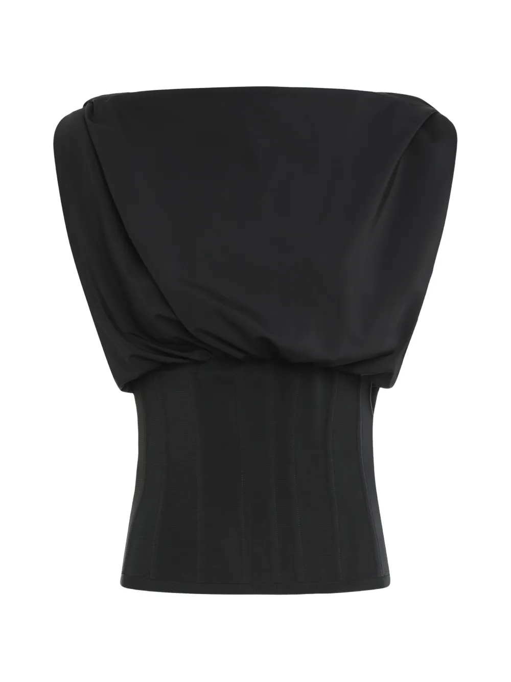 

Топ-корсет с драпировкой FROLOV, черный