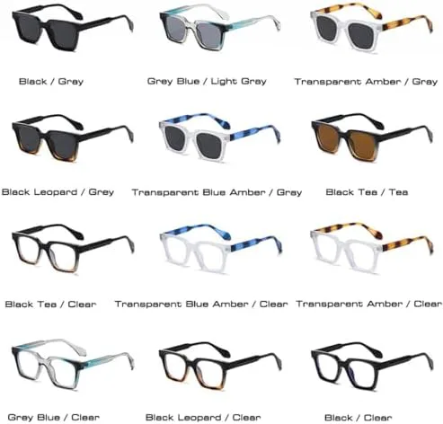 

Квадратные двухцветные солнцезащитные очки для женщин, модные солнцезащитные очки UV400 для мужчин, трендовые солнцезащитные очки MTZJH, Grey Blue Light Gray