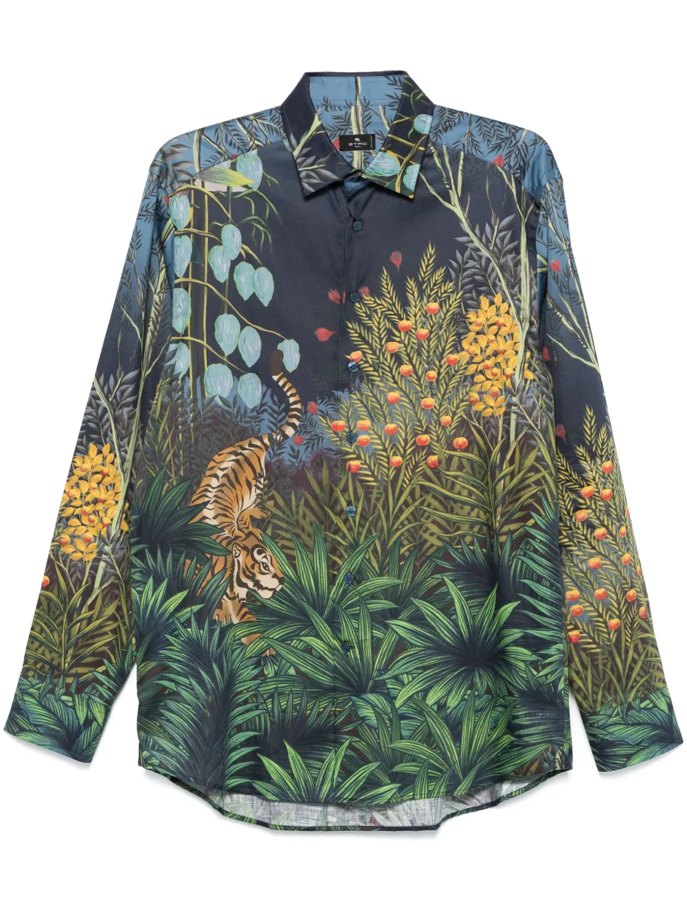 

Рубашка с принтом ETRO, синий