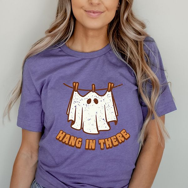 

Футболка с принтом Hang in there ghost Simply Sage Market, Grape