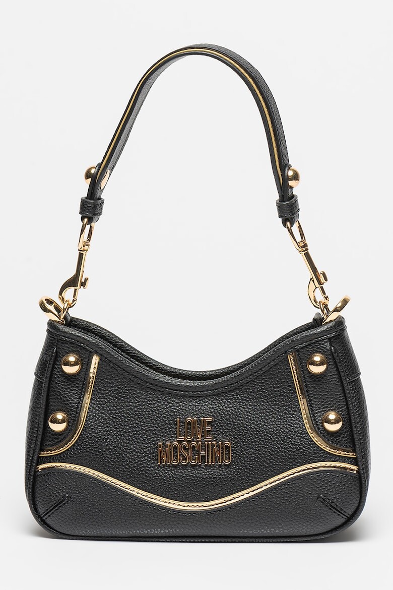 

Экокожа и кожаная сумка Love Moschino, черный