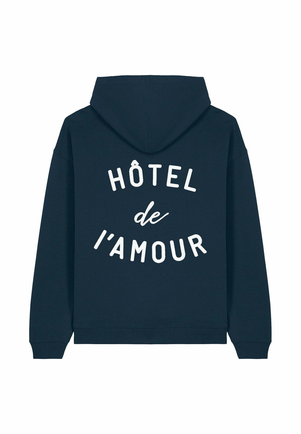 

Толстовка HOTEL DE L'AMOUR BACK EMBROIDERY UNISEX OVERSIZE - Hoodie Mira Paris, темно-синий