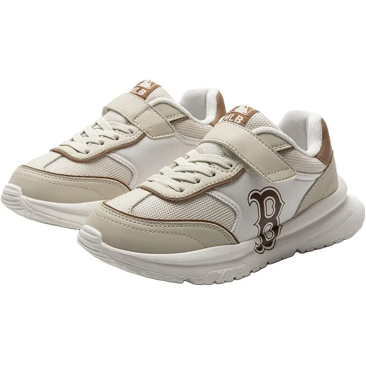 Кроссовки детские Chunky Low Top MLB Ecru — фото 4