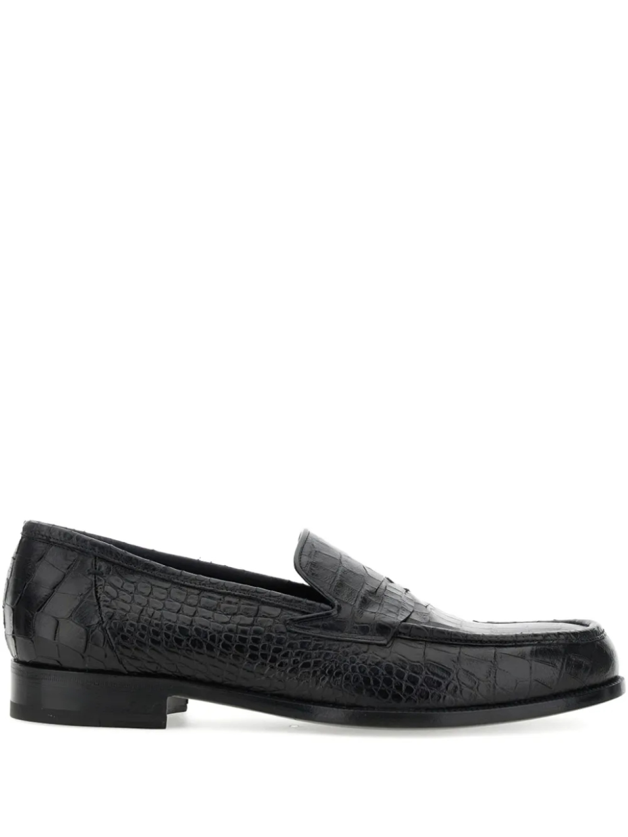 

Туфли Lidfort с тиснением под крокодила, черный