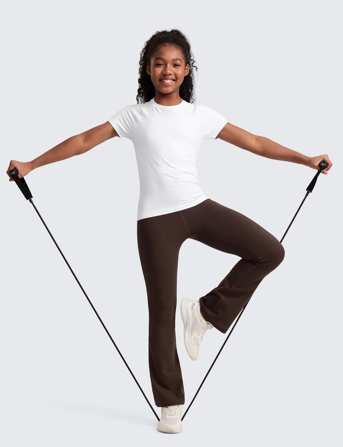 Леггинсы для танцев CRZ YOGA Butterluxe, девочки, Hot Fudge Brown — фото 2