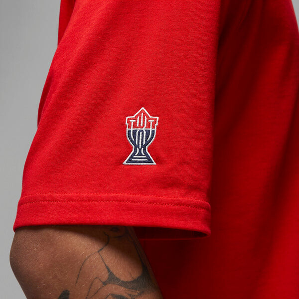 Футболка Air Jordan Graphic T-Shirt 'Red', красный — фото 4