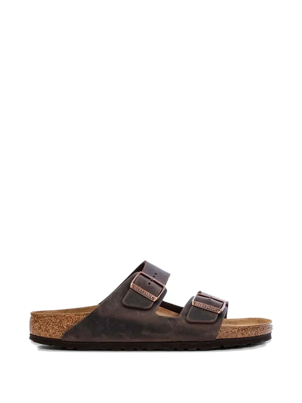 Сандалии Arizona из промасленной кожи BIRKENSTOCK, коричневый