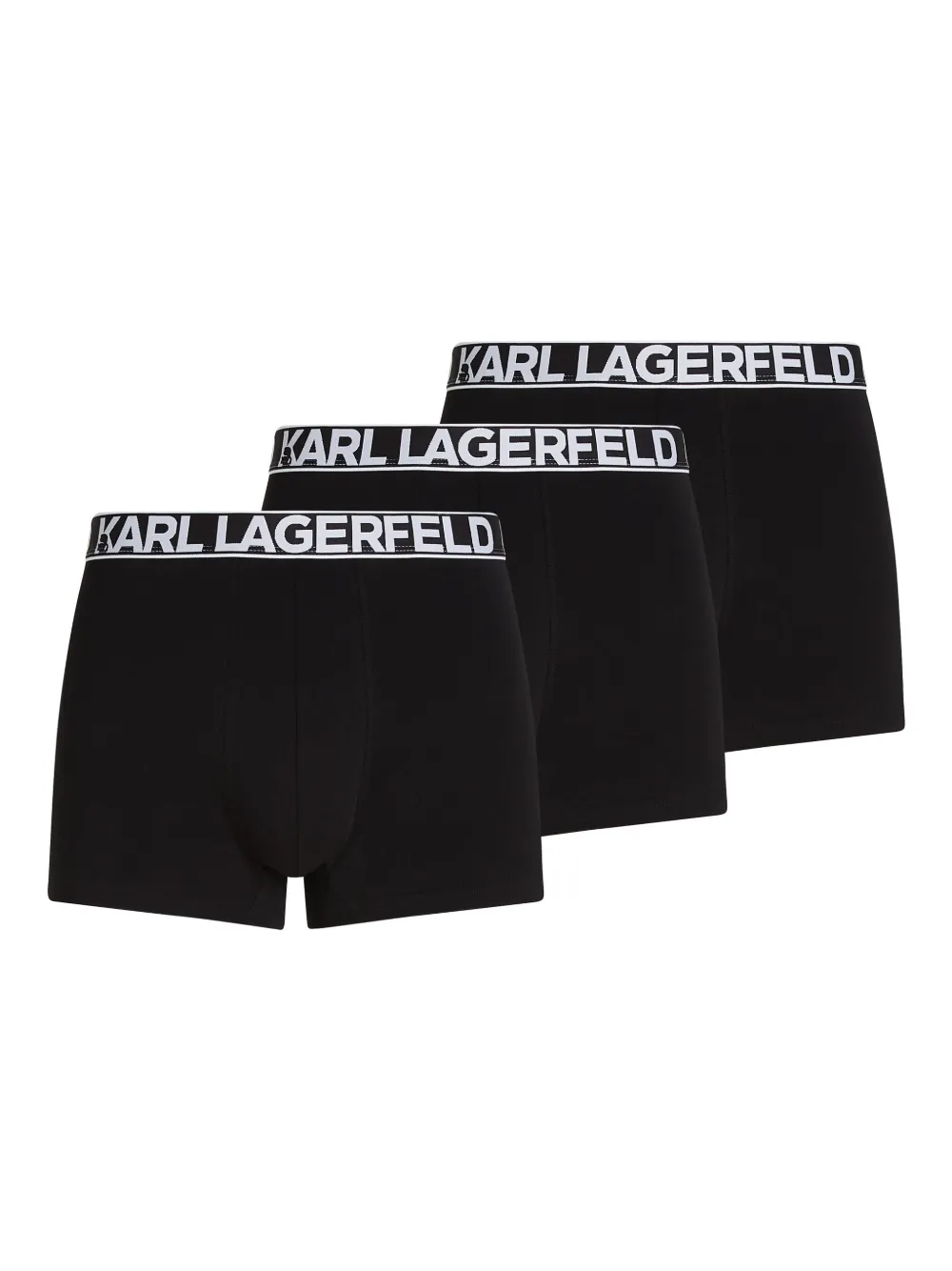 

Комплект из трех боксеров с логотипом KARL LAGERFELD, черный