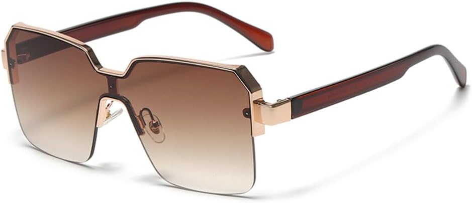 

Мужские и женские солнцезащитные очки для велоспорта, модные винтажные солнцезащитные очки в оправе из сплава, солнцезащитные очки с защитой от УФ-излучения UV400 MTZJH, Brown