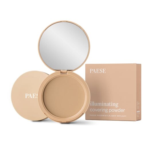 Осветляющая и покрывающая пудра 1C Warm Beige, 9 г Paese, Illuminating Covering Powder — фото 2