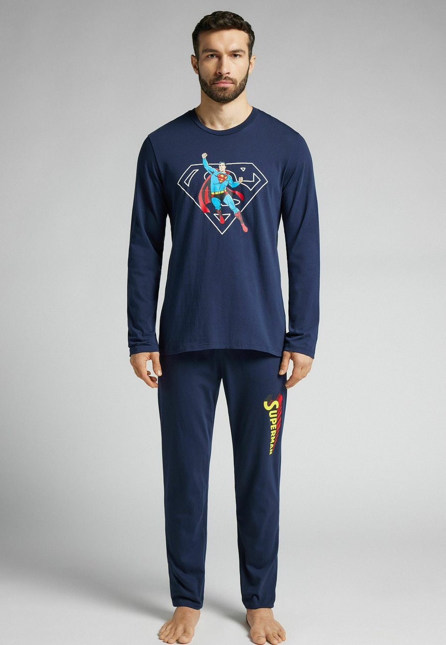 

Пижамный комплект IUMAN Intimissimi Uomo DC COMICS SUPERMAN SET, Blue/Dark Blue