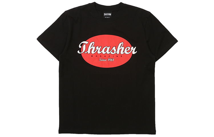 

Thrasher Футболка японская версия унисекс черная