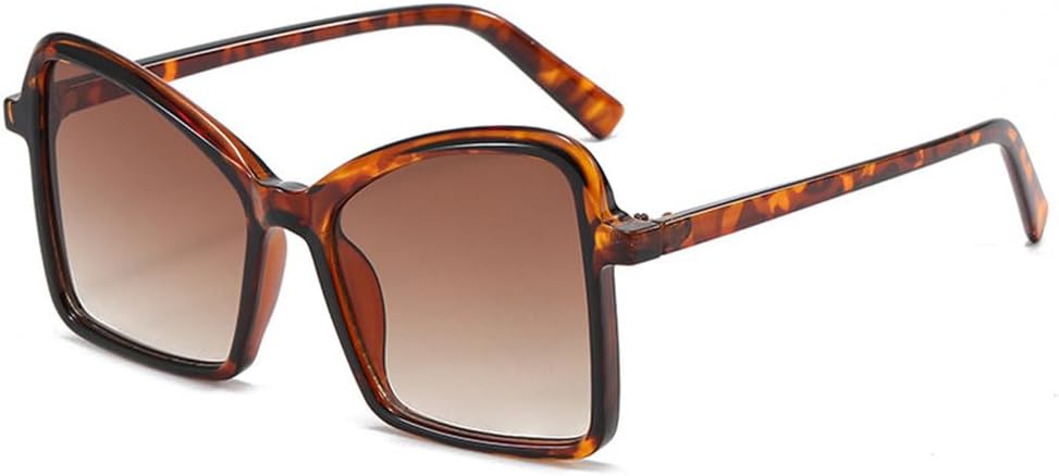 

Модные женские солнцезащитные очки в крупной оправе с многоугольными линзами, разноцветные, с плоскими зеркальными линзами. Мужские солнцезащитные очки с зеркальными линзами и защитой от УФ-излучения UV400 TYUVIVO, C5 Leopard