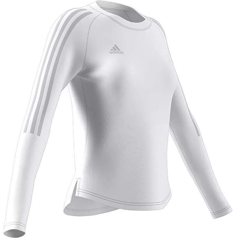 

Белая женская волейбольная майка с длинным рукавом Adidas