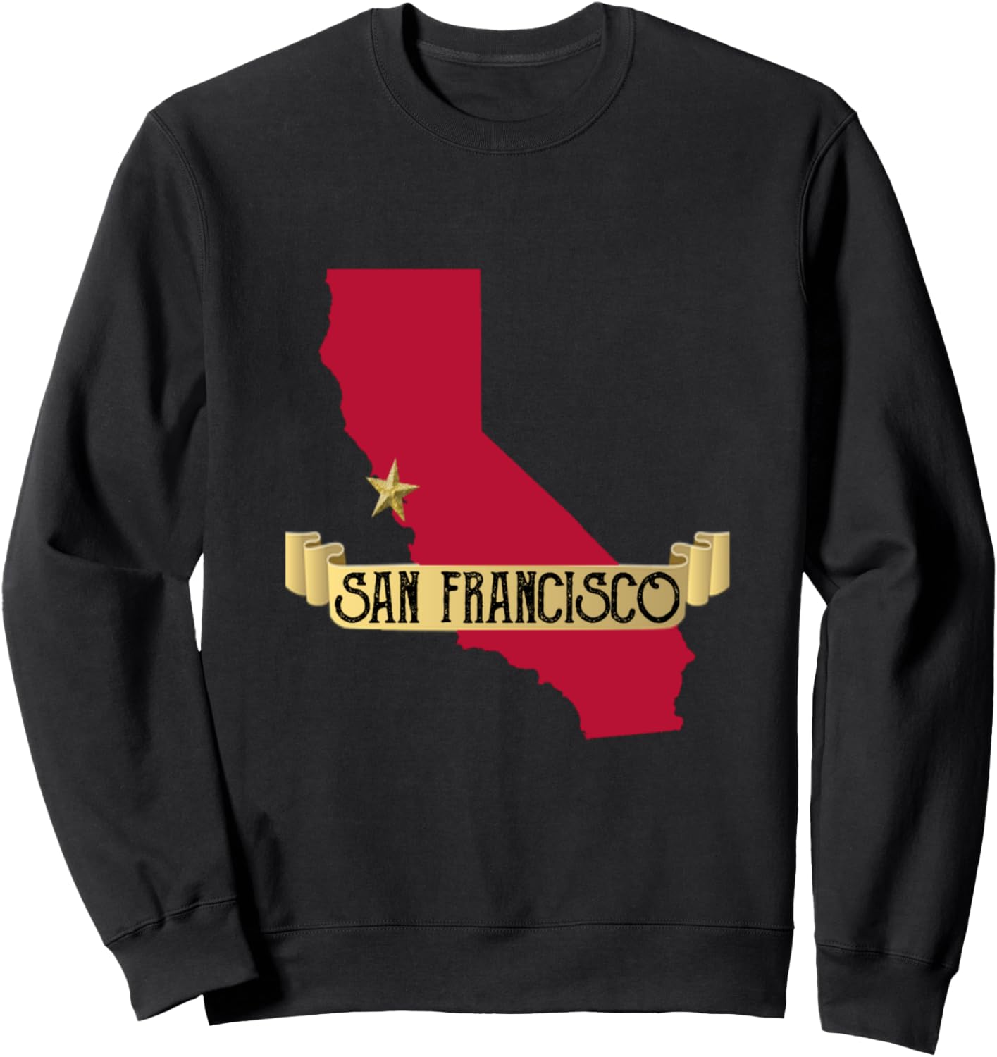 

Толстовка с надписью «Сан-Франциско» (SF) для мужчин, женщин и детей San Francisco Gear Empire, черный