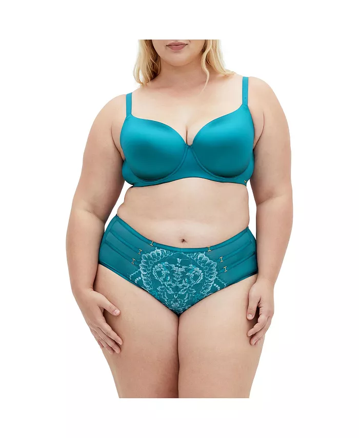 

Бюстгальтер-футболка Plus Size Smooth & Chic CITY CHIC, синий