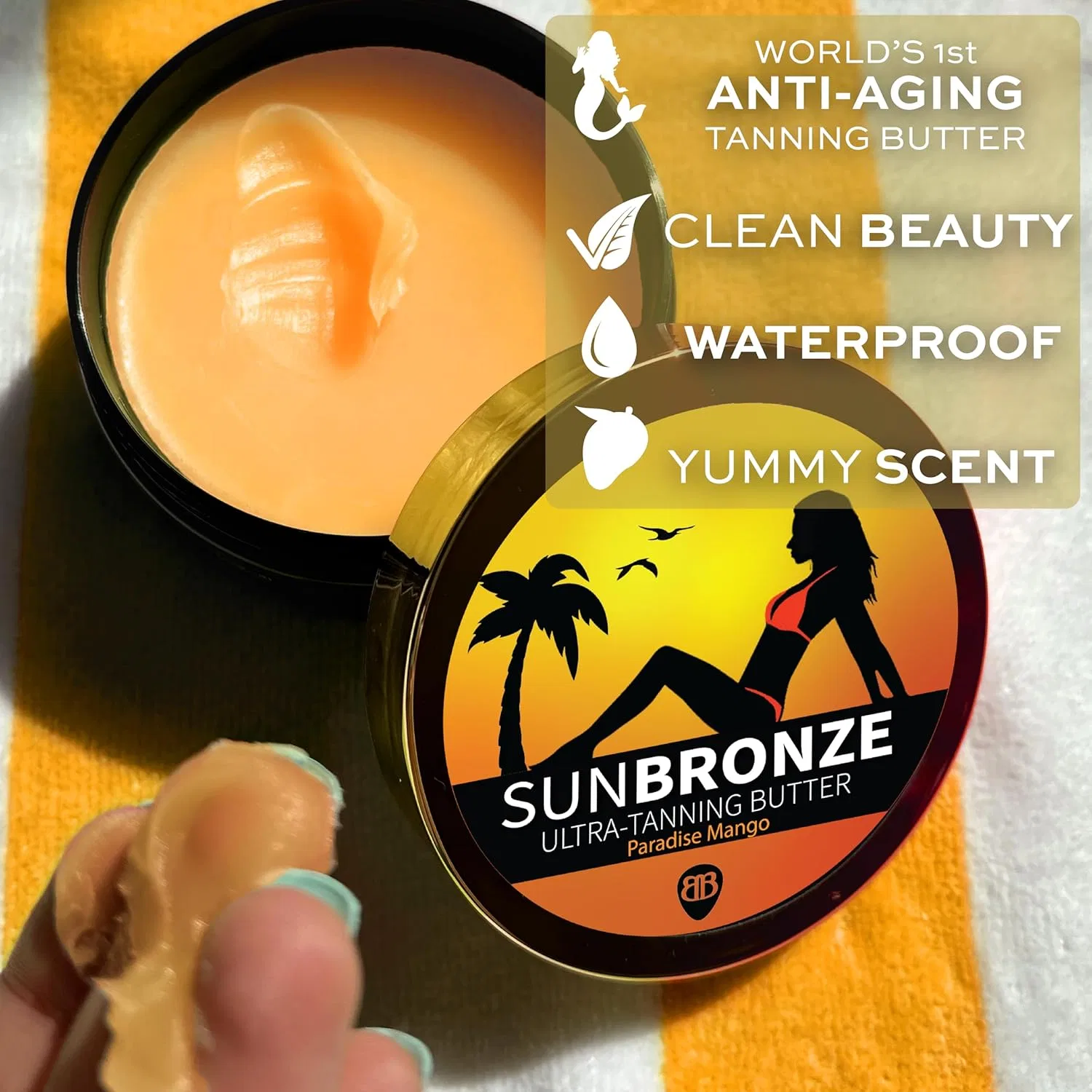 Автозагар ORIGINAL SUN BRONZE ULTRA TUNNING BUTTER Bangberry Paradise Mango 198 г — фото 3