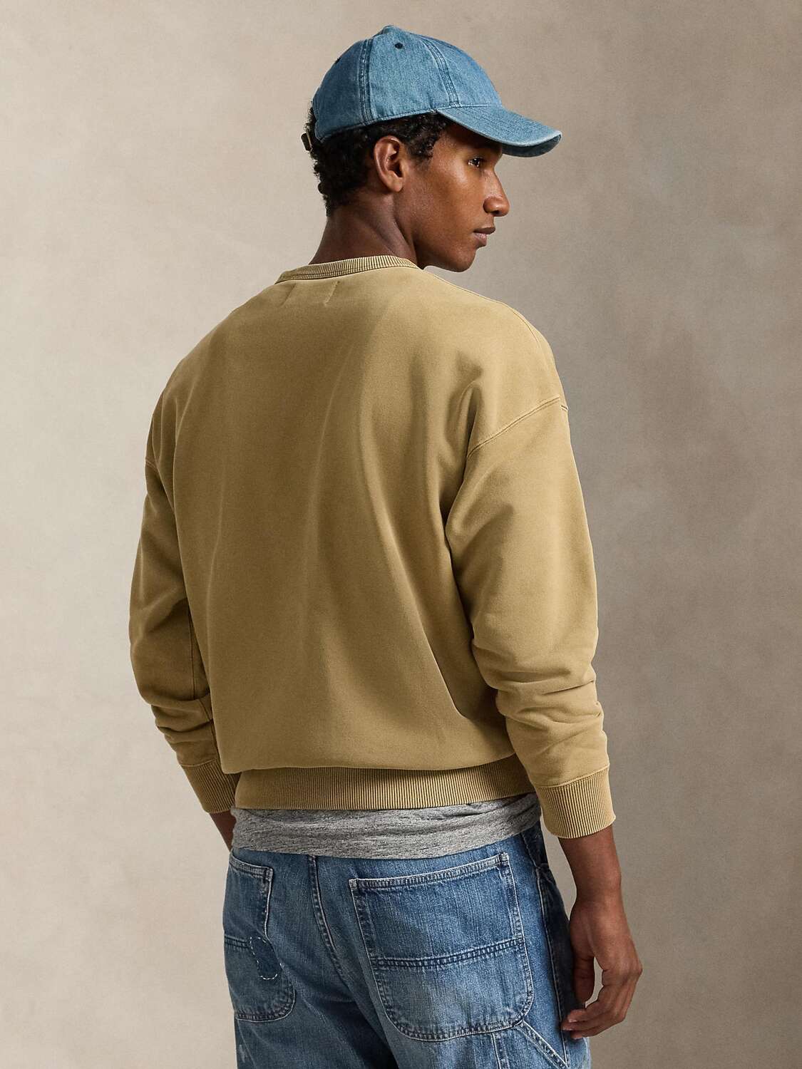 Polo Ralph Lauren Свитшот в цвете хаки — фото 3