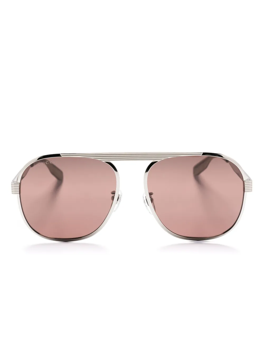 

Солнцезащитные очки-навигаторы Gucci Eyewear, серый