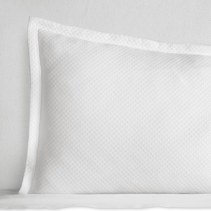 

Комплект Rombo Cotton Diamond Piqué Matelassé Euro Sham SFERRA, белый