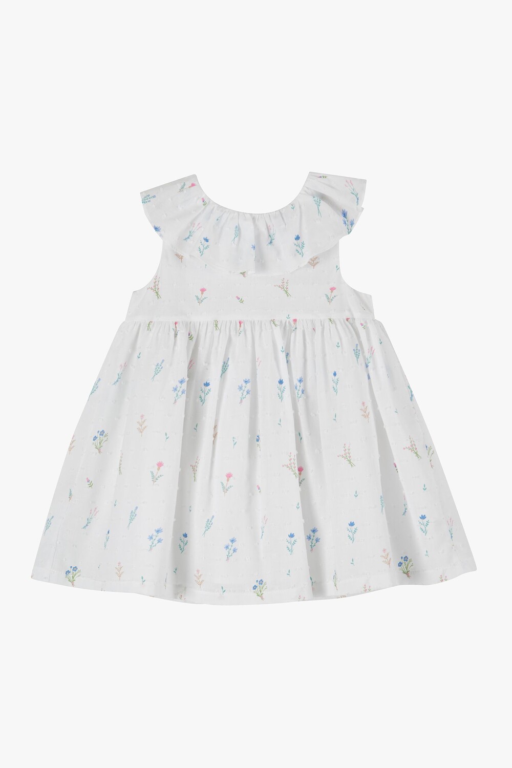 

Белое хлопковое платье Little Francisco Willow Trotters London, белый