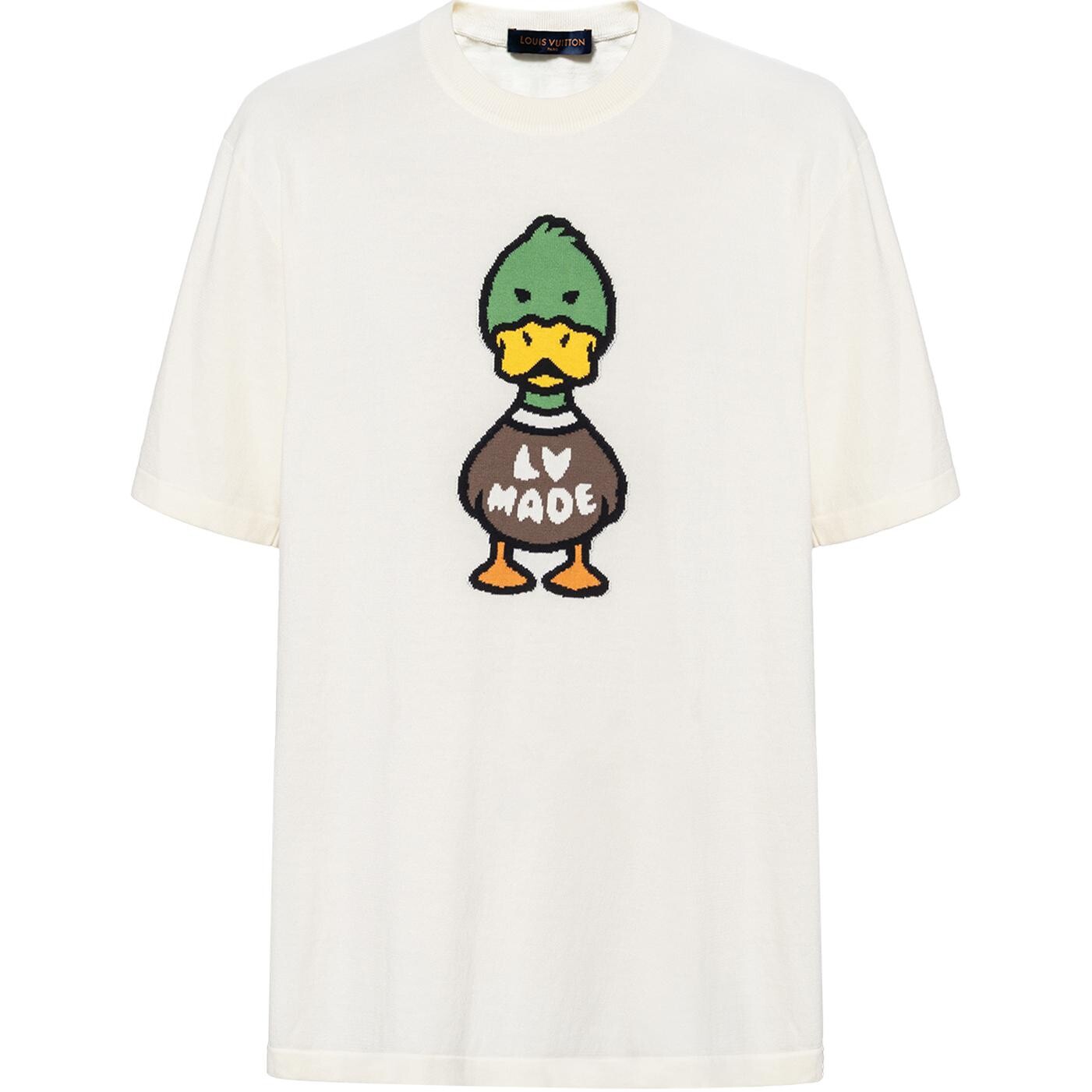 

Новые квартальные продукты LV T-shirt Men Louis Vuitton, белый