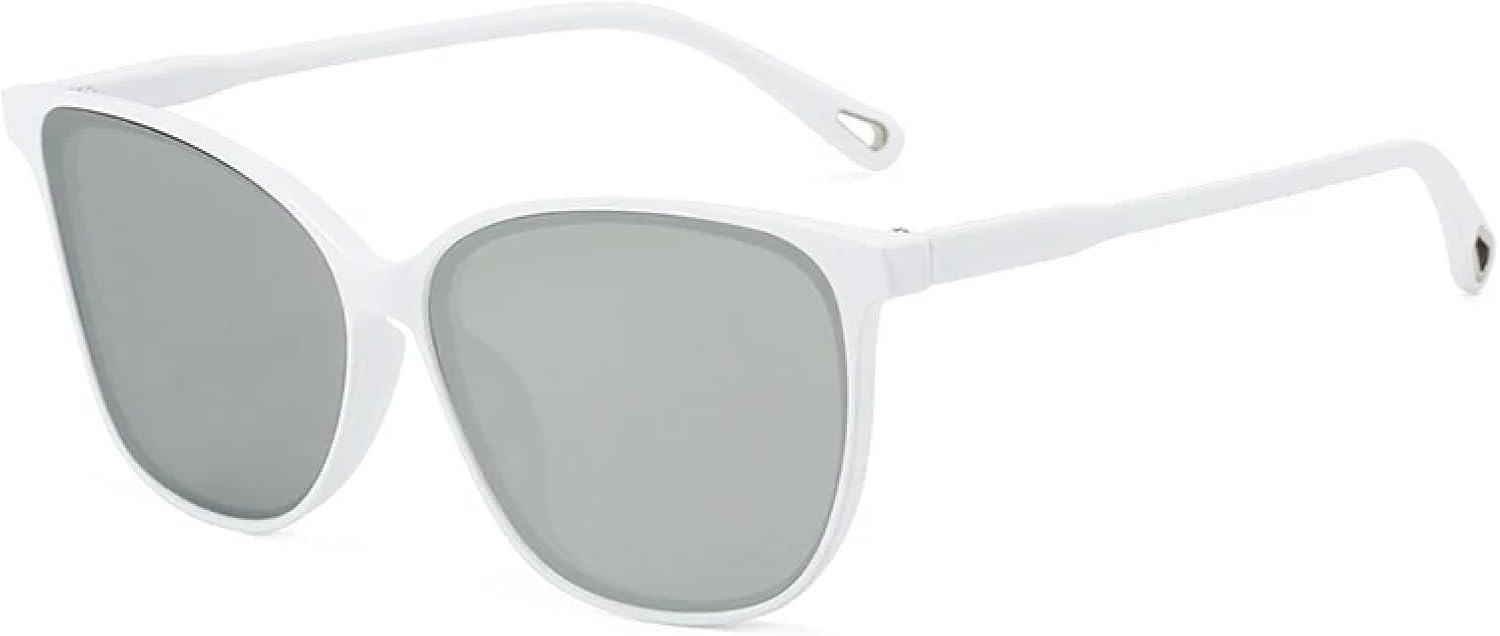 

Солнцезащитные очки с защитой от УФ-излучения UV400 для женщин и мужчин | Градиентные зеркальные линзы | для занятий спортом на открытом воздухе DSVIGF, White Silver Mirror