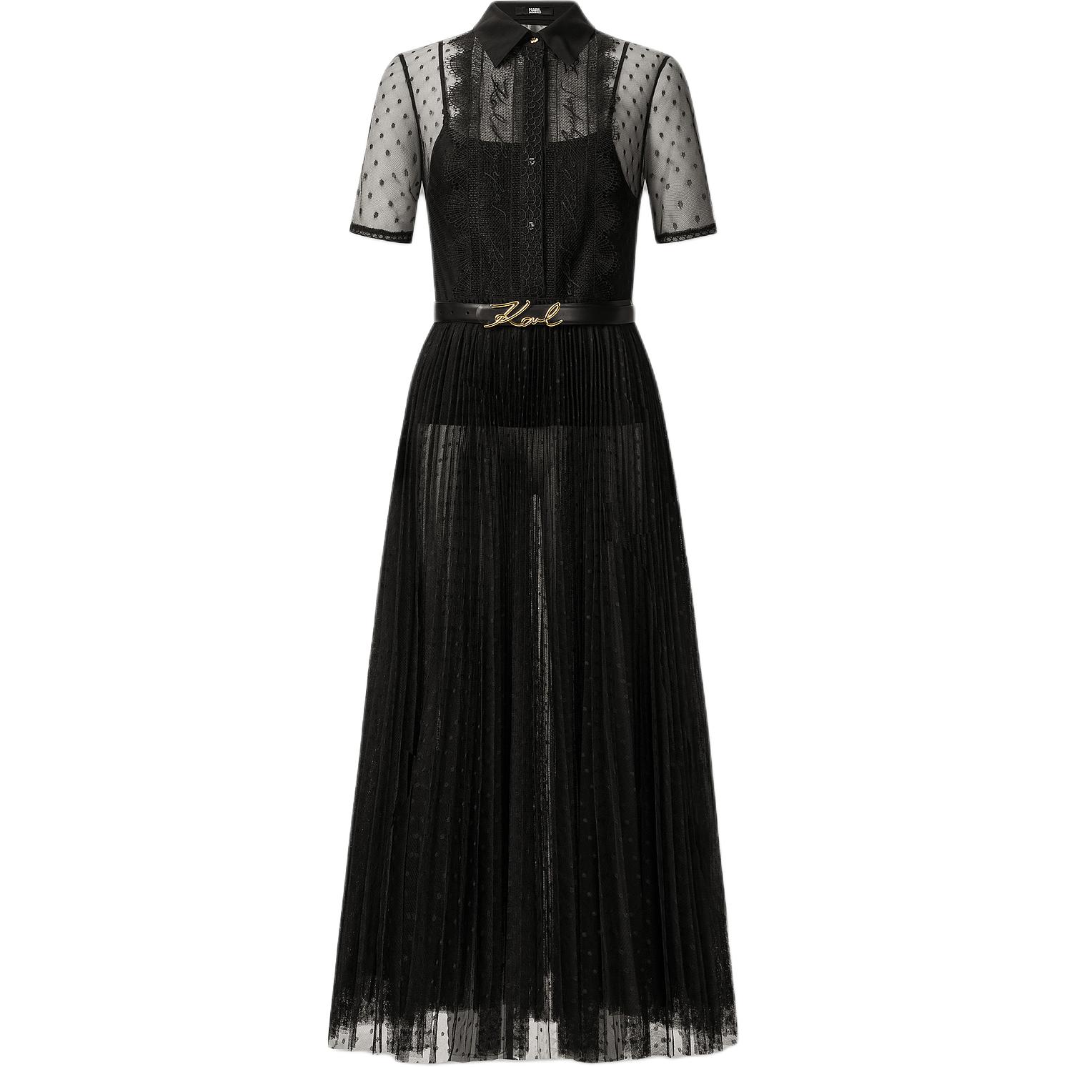 

KARL LAGERFELD / Karl Lagerfeld Jeans Платье с короткими рукавами KARL LAGERFELD женское черное