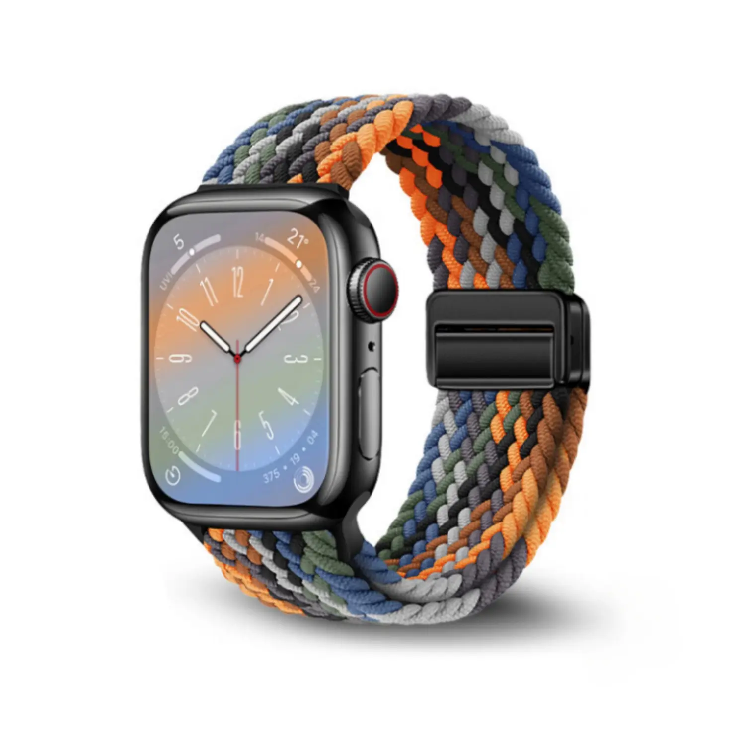 

Wepro Часы Strap Apple Compatibility Nylon Material 120mm~205mm, [Woven Magnetic Clasp]Camouflage Multicolor