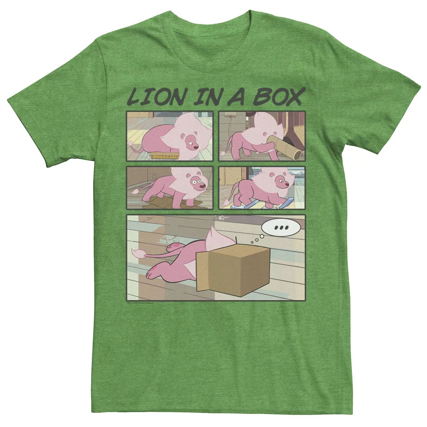 

Мужская футболка Cartoon Network Steven Universe Lion In A Box с комиксами Licensed Character