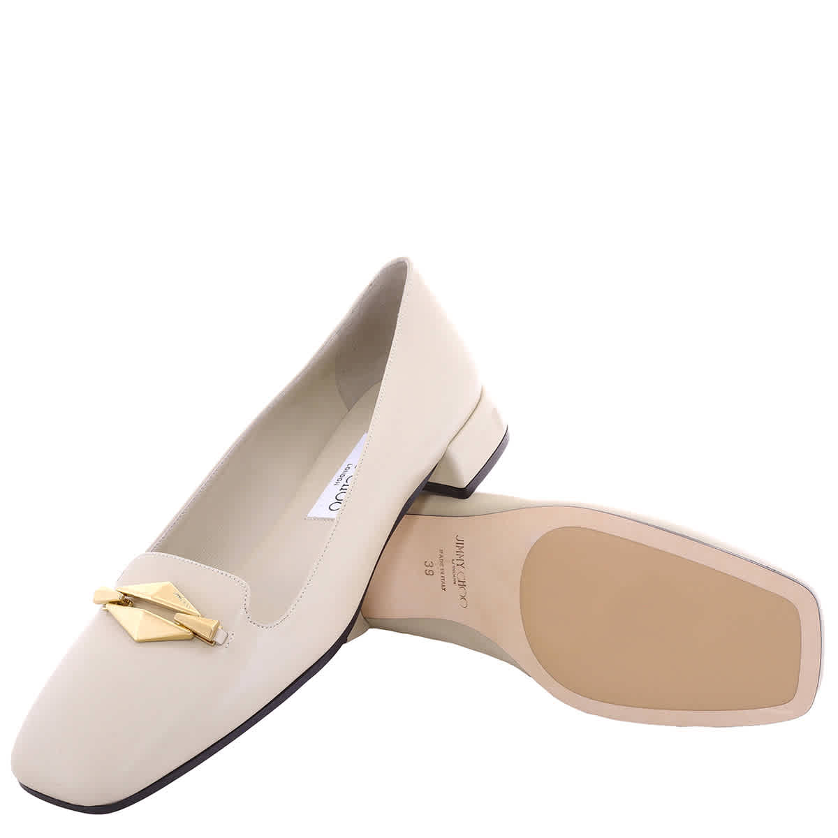 Джимми Чу Рави Наппа Кожаные туфли-лодочки Jimmy Choo, золотой — фото 2