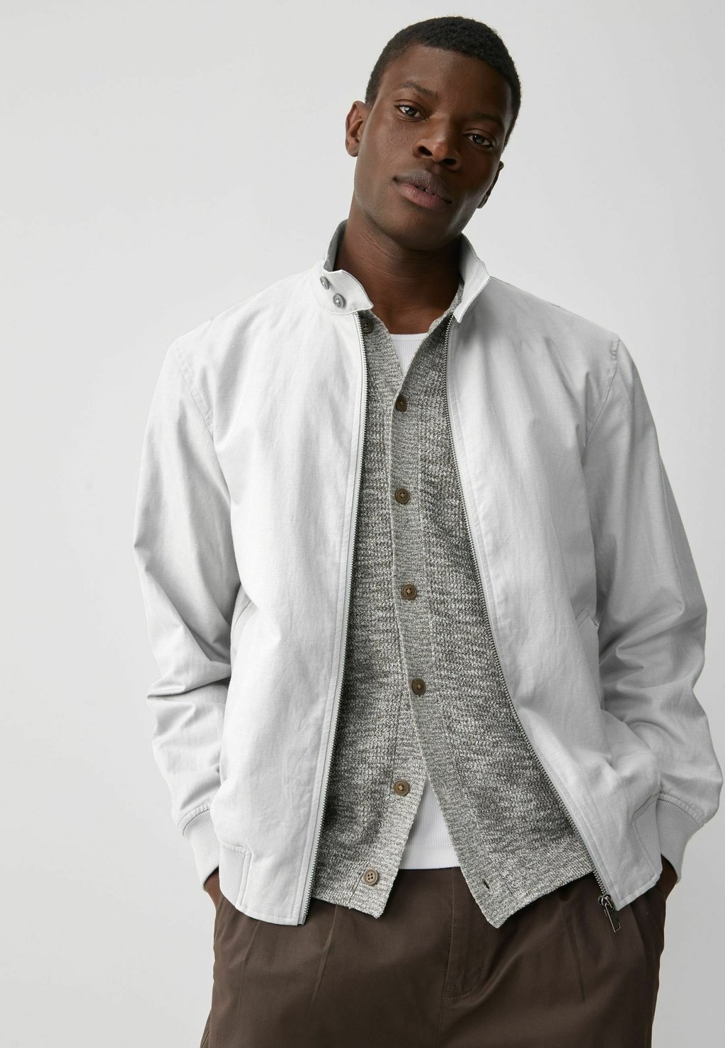 

Летняя куртка REGULAR FIT -LIGHTWEIGHT HARRINGTON Next, серый