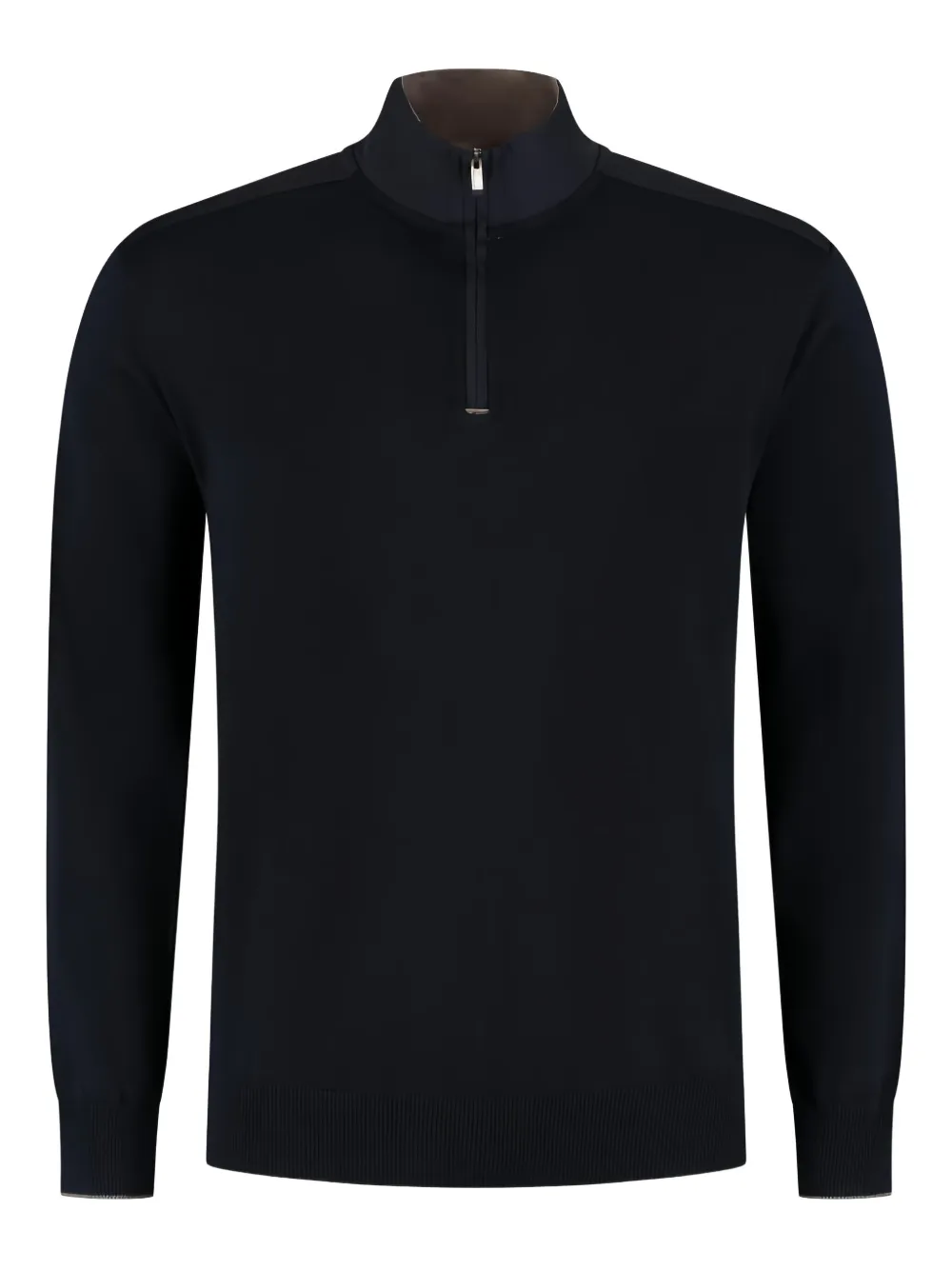 

Джемпер с высоким воротником и наполовину молнией Paul & Shark, черный