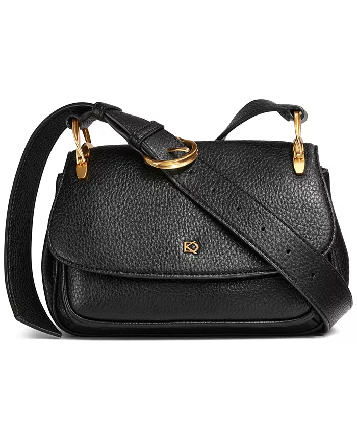 

Сумка кросс-боди из букле Donna Karan New York, черный