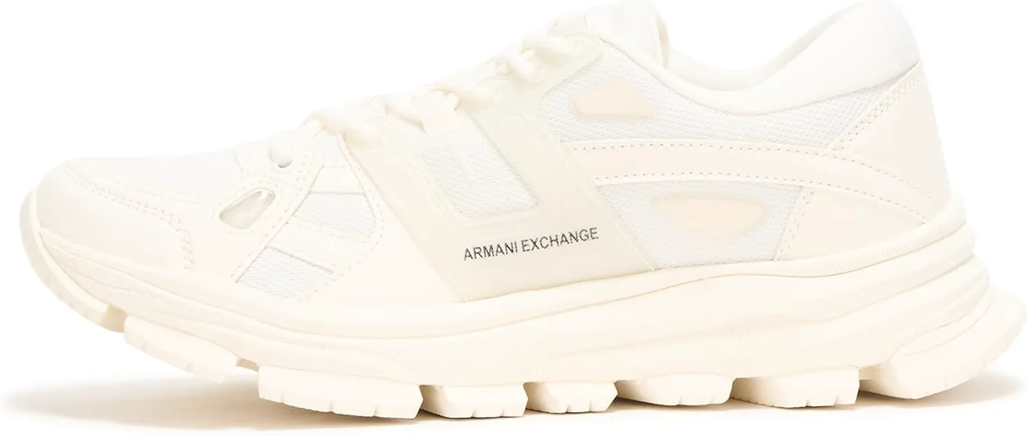 Мужские массивные кроссовки Armani Exchange Crash, белый — фото 2