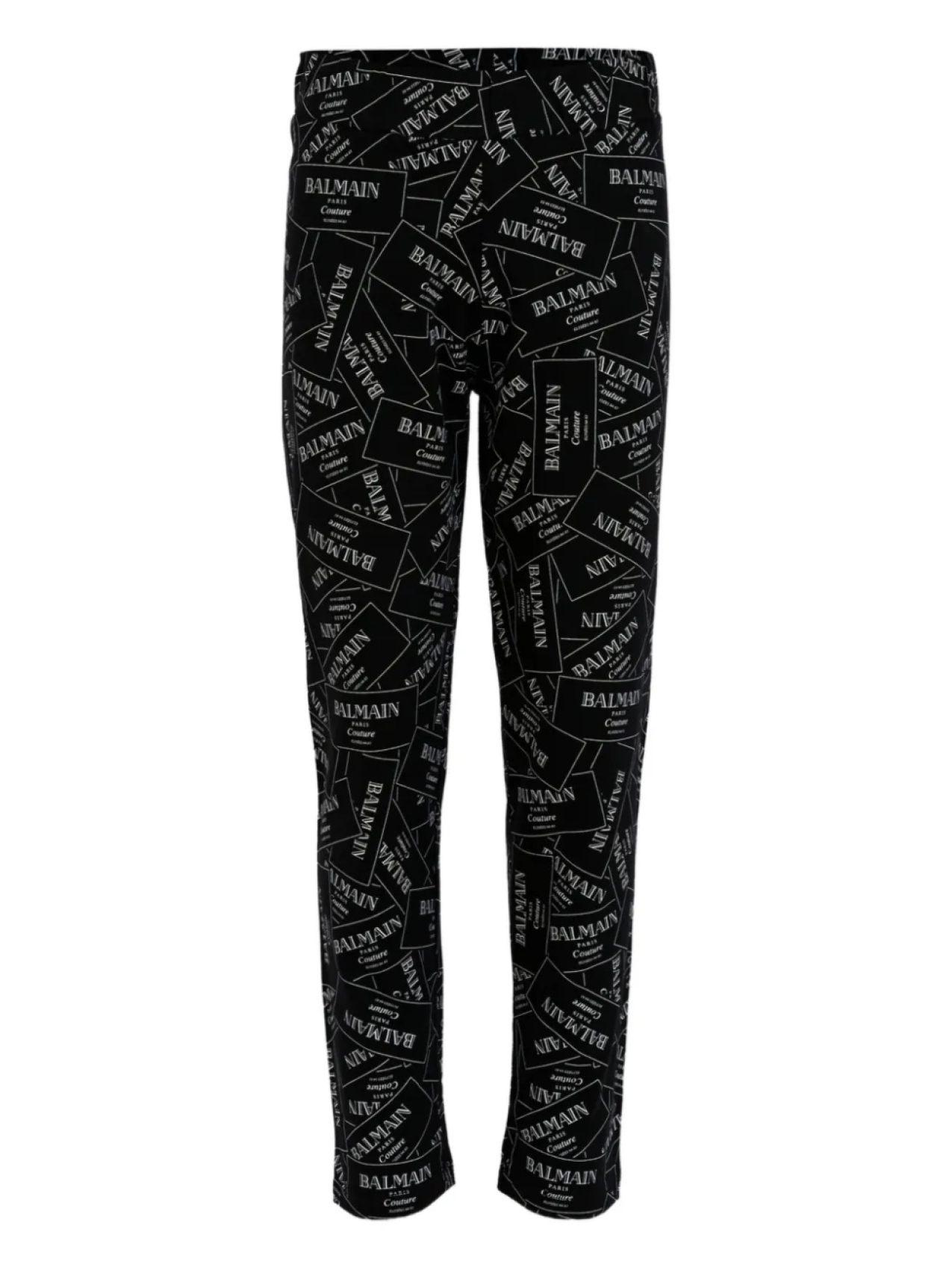 

Детские леггинсы с логотипом Balmain Balmain Kids, черный