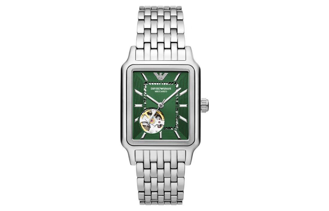

EMPORIO ARMANI Часы Wrist Watch Automatic Mechanical Movement Stainless Steel Strap 36mm Green Dial Men's, Green Dial