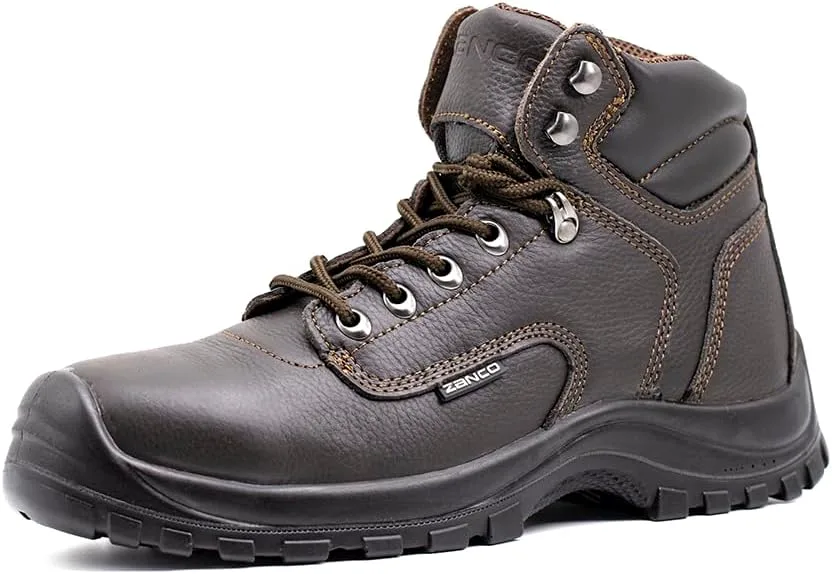 

Мужские рабочие ботинки ZANCO с стальным носком 6" для защиты от электрических опасностей / походные ботинки, коричневый