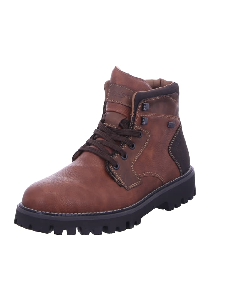 

Сапоги rieker Schnürstiefel Mit Tex, коричневый