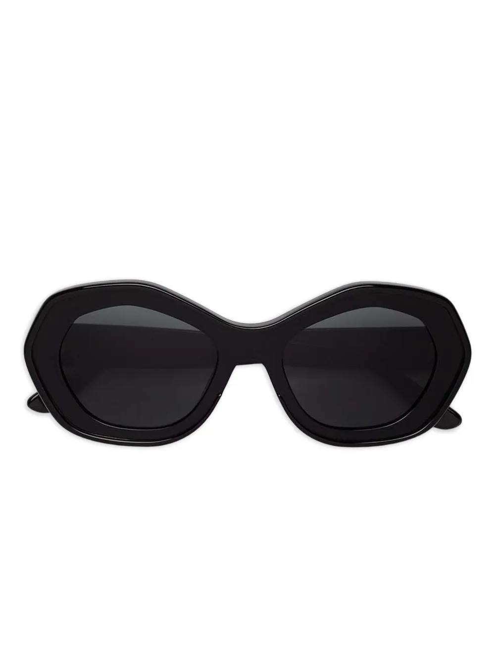 

Солнцезащитные очки в геометричной оправе Marni Eyewear, черный