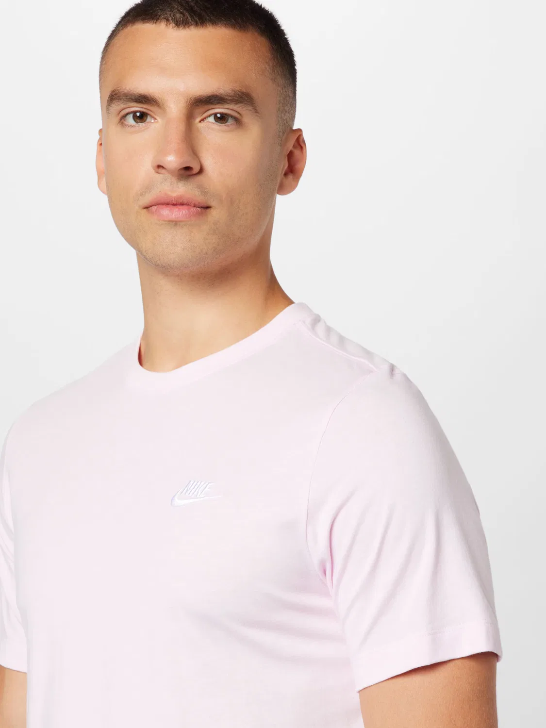 Футболка прямого кроя 'Club' Nike Sportswear, Pastel Pink — фото 2