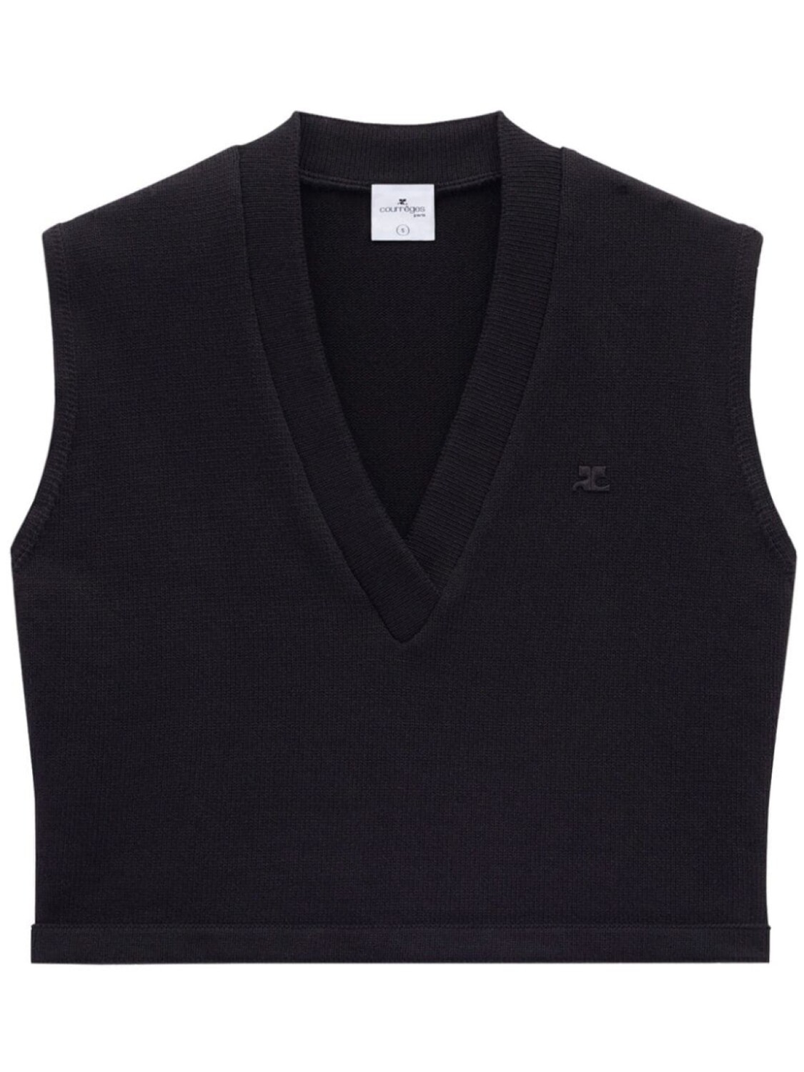 

Courrèges жилет Varsity с логотипом, черный