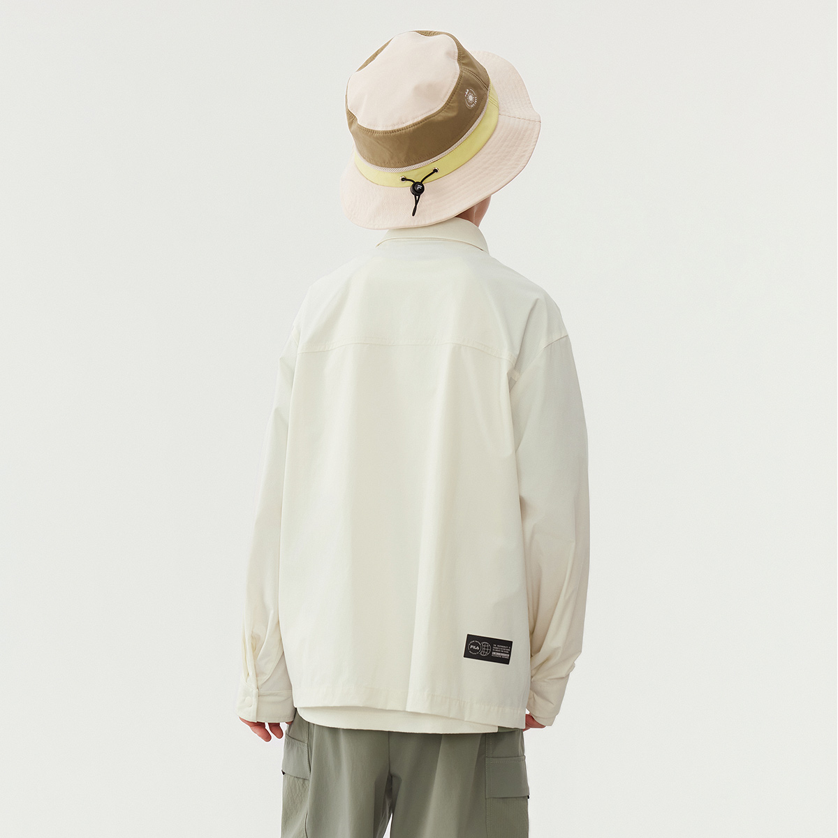 Быстросохнущие футболки milk foam white для подростков FILA KIDS, белый — фото 4