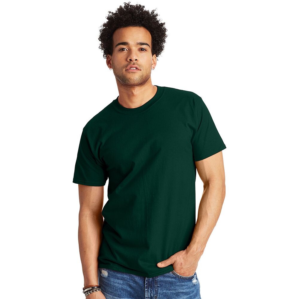 

Футболка из тяжелого хлопка Big & Tall Hanes Beefy-T, цвет Deep Forest