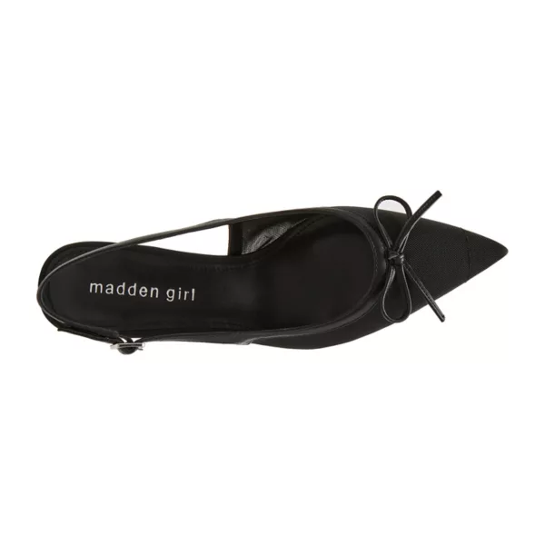 Модные женские туфли на каблуках-рюмочках Madden Girl, цвет black mesh — фото 4