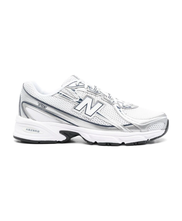 

Кроссовки из сетчатой ткани с металлическими деталями New Balance, белый