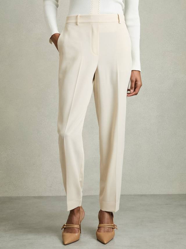 

Зауженные брюки petite eve Reiss, кремовый