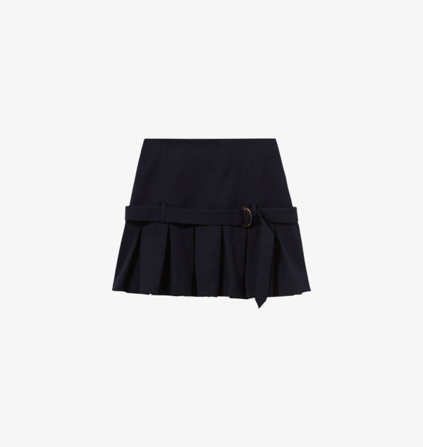 

Мини-Юбка из плиссированной ткани Claudie Pierlot, синий
