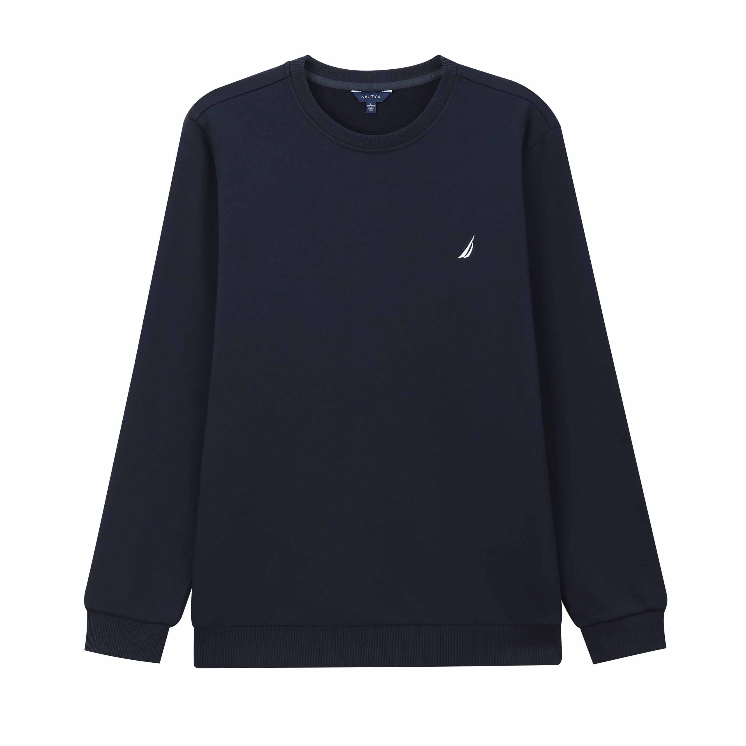 

Мужские толстовки с круглым вырезом, средней плотности Nautica, темно-синий